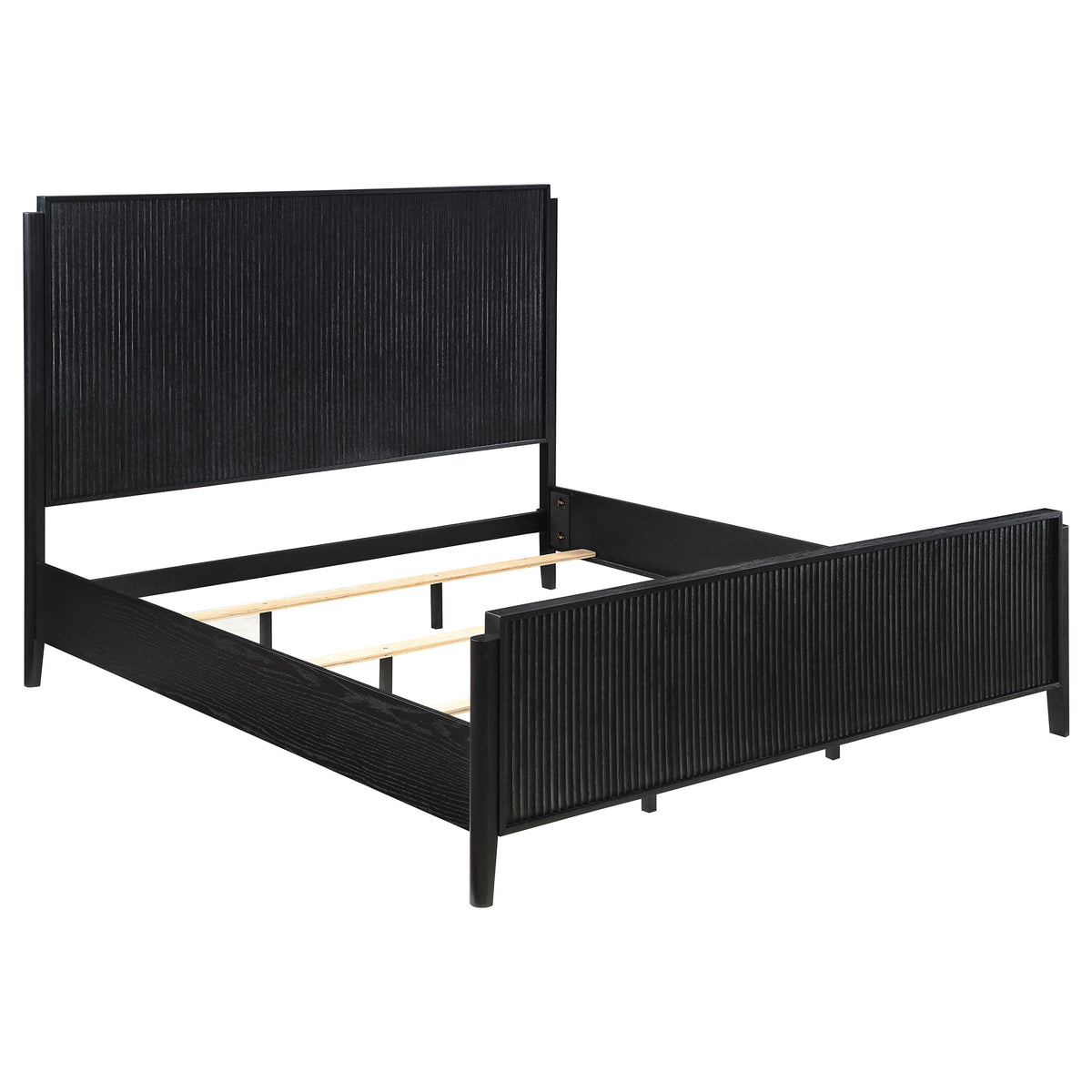 Best Furniture Outlet - Coaster - Brookmead Wood Eastern King Panel Bed Black - 224711KE