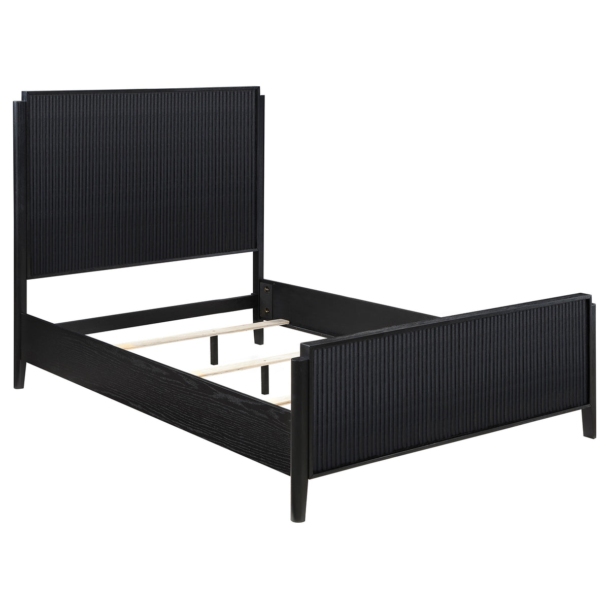 Best Furniture Outlet - Coaster - Brookmead Wood Queen Panel Bed Black - 224711Q