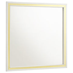 Best Furniture Outlet - Coaster - Lucia Dresser Mirror White - 224734