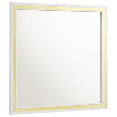 Best Furniture Outlet - Coaster - Lucia Dresser Mirror White - 224734