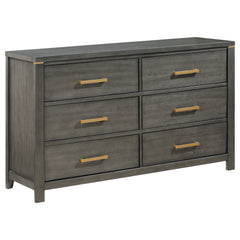 Best Furniture Outlet - Coaster - Kieran 6-drawer Dresser Grey - 224743