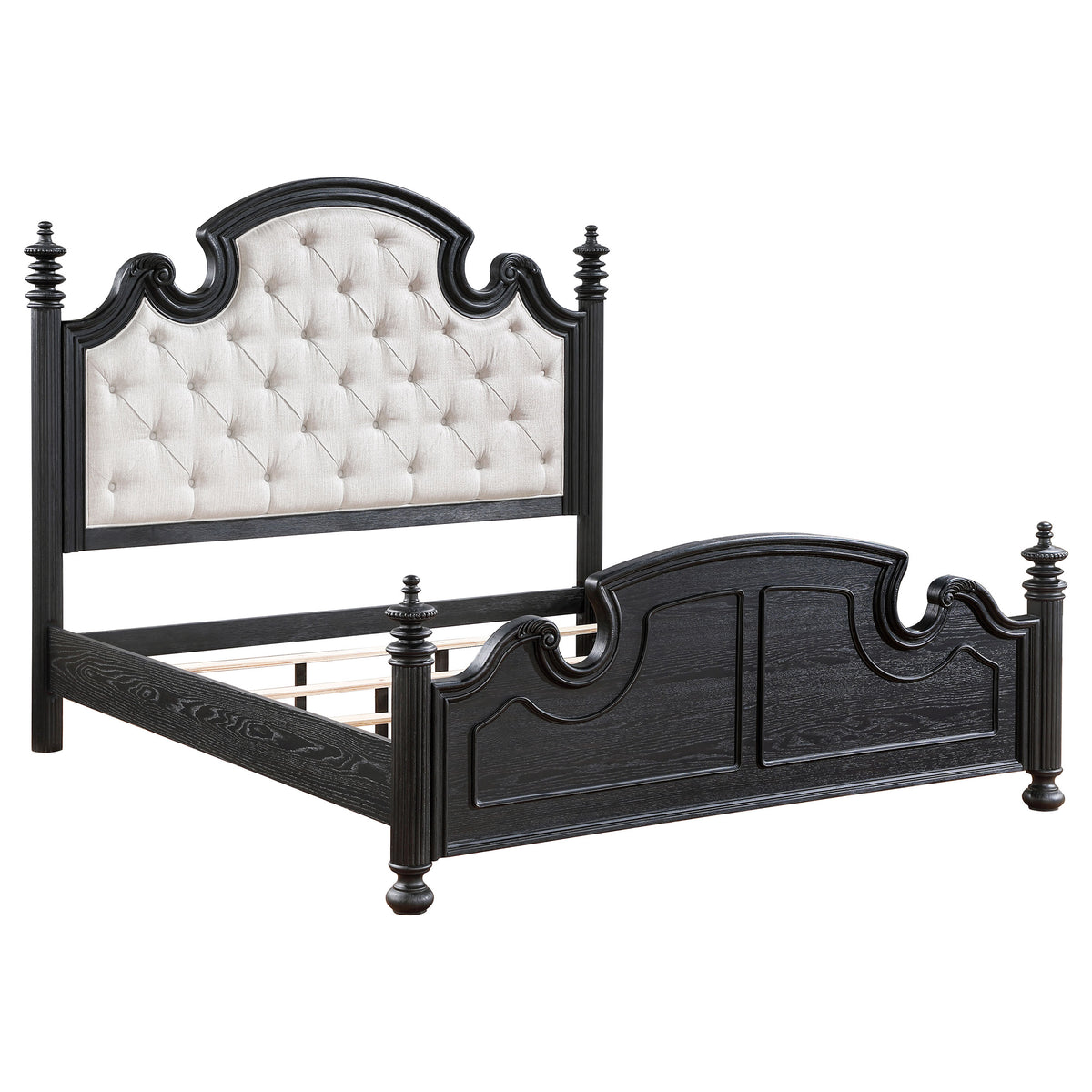 Best Furniture Outlet - Coaster - Celina Wood Eastern King Poster Bed Black - 224761KE