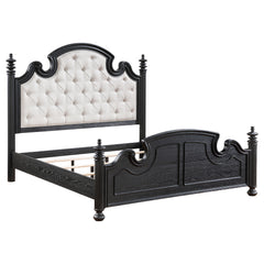 Best Furniture Outlet - Coaster - Celina Wood Eastern King Poster Bed Black - 224761KE