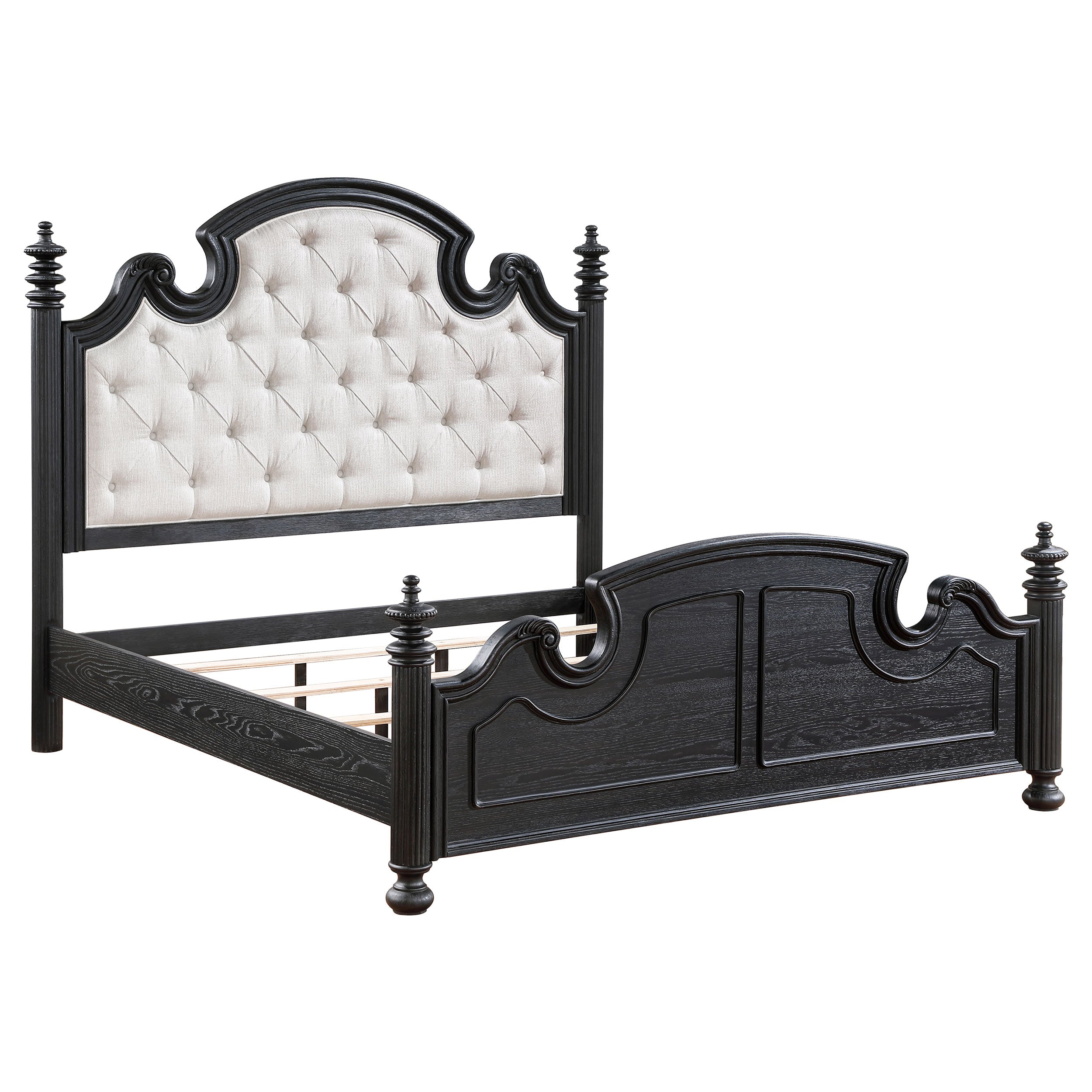 Best Furniture Outlet - Coaster - Celina Wood Queen Poster Bed Black - 224761Q