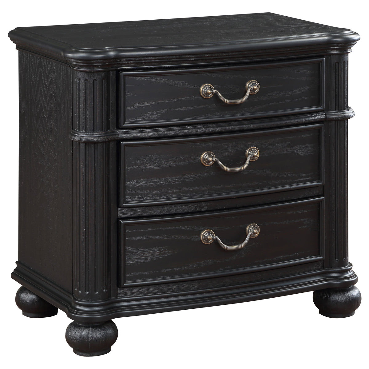Best Furniture Outlet - Coaster - Celina 3-drawer Nightstand Black - 224762