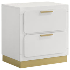 Best Furniture Outlet - Coaster - Caraway 2-drawer Nightstand White - 224772