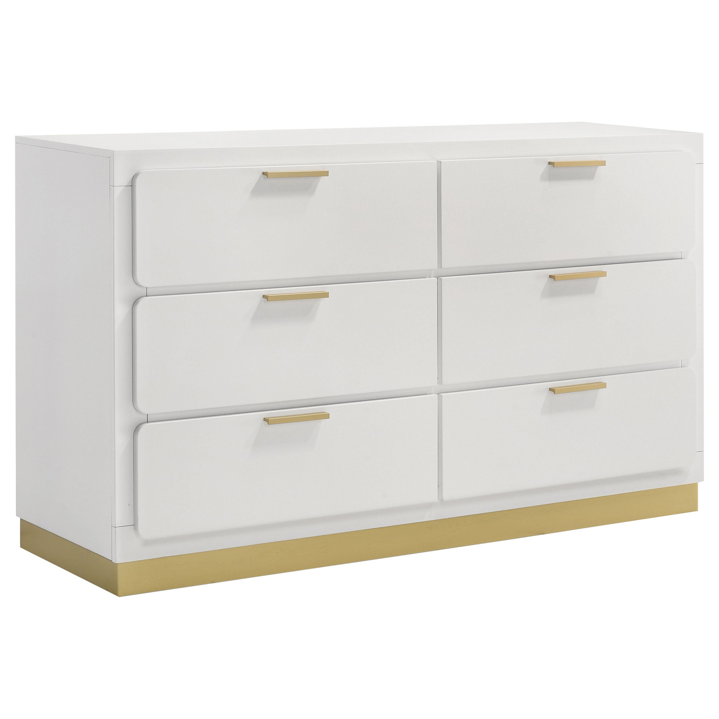 Best Furniture Outlet - Coaster - Caraway 6-drawer Dresser White - 224773