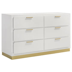 Best Furniture Outlet - Coaster - Caraway 6-drawer Dresser White - 224773