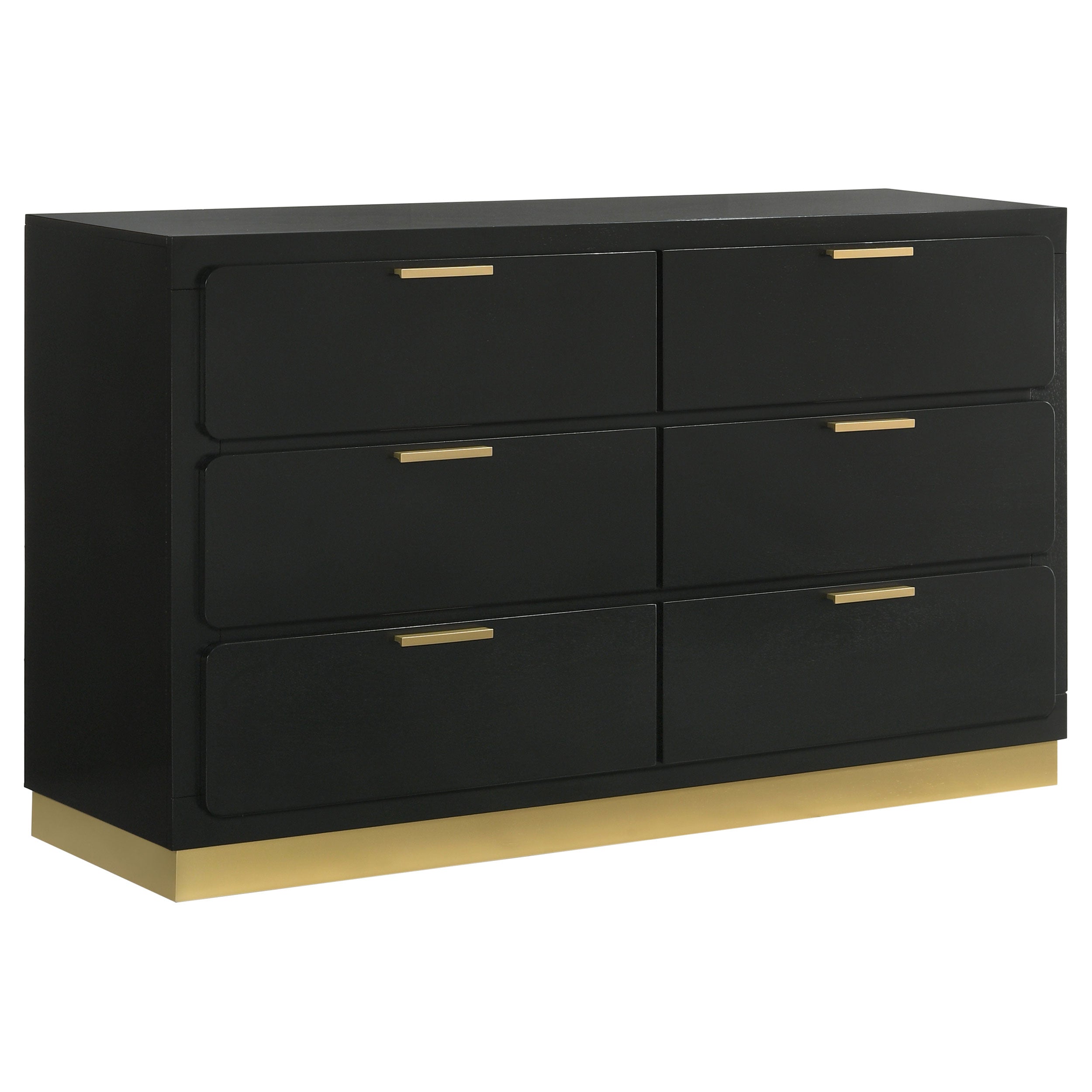 Best Furniture Outlet - Coaster - Caraway 6-drawer Dresser Black - 224783