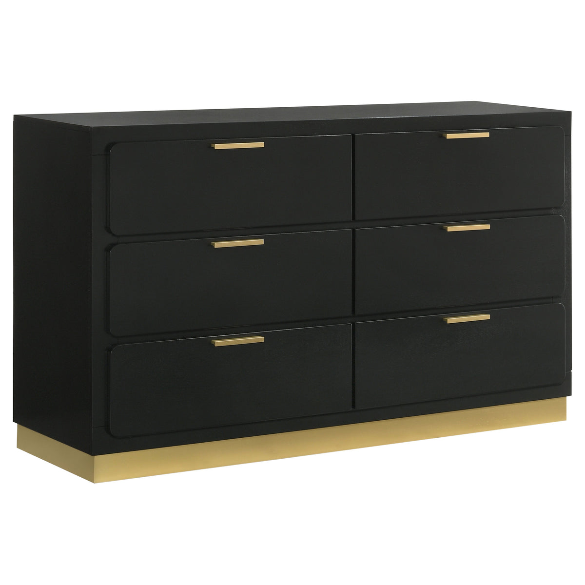 Best Furniture Outlet - Coaster - Caraway 6-drawer Dresser Black - 224783