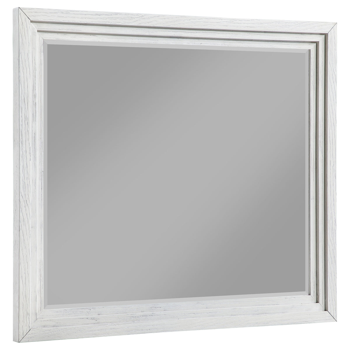 Best Furniture Outlet - Coaster - Marielle Dresser Mirror Distressed White  - 224844