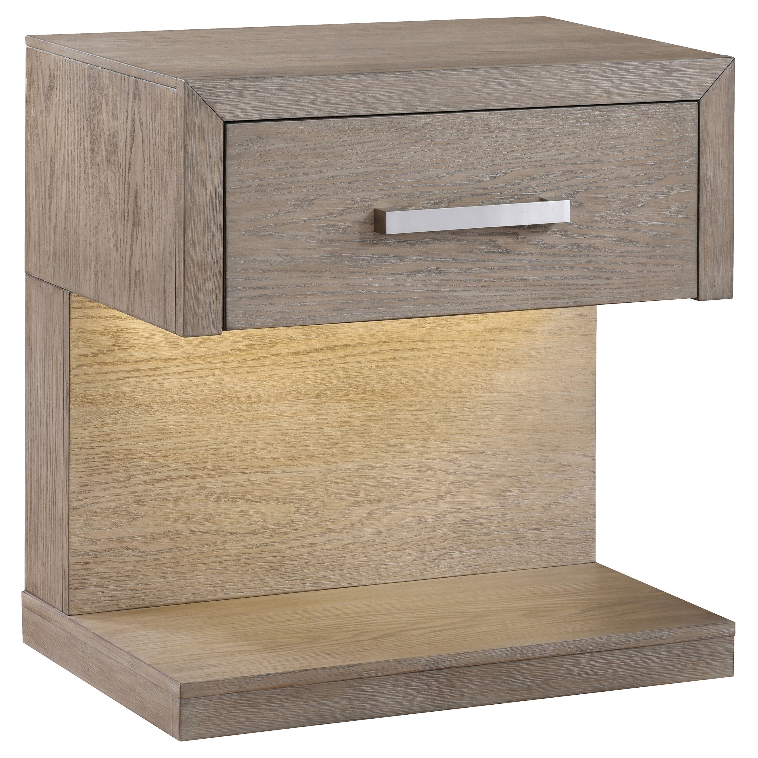 Best Furniture Outlet - Coaster - Kenora 1-drawer Nightstand Bedside Table Barley Brown - 224852
