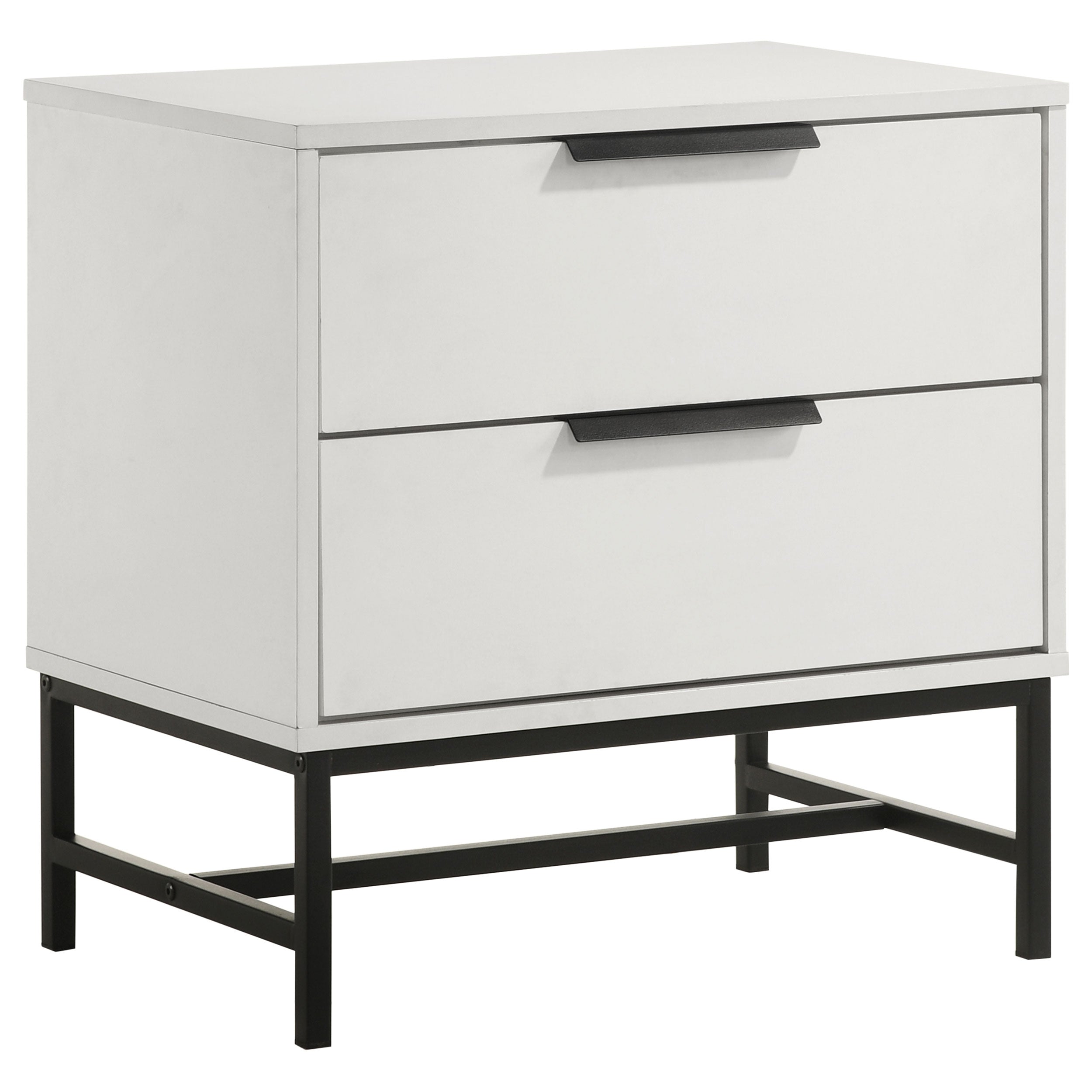 Best Furniture Outlet - Coaster - Sonora 2-drawer Nightstand Bedside Table White  - 224862