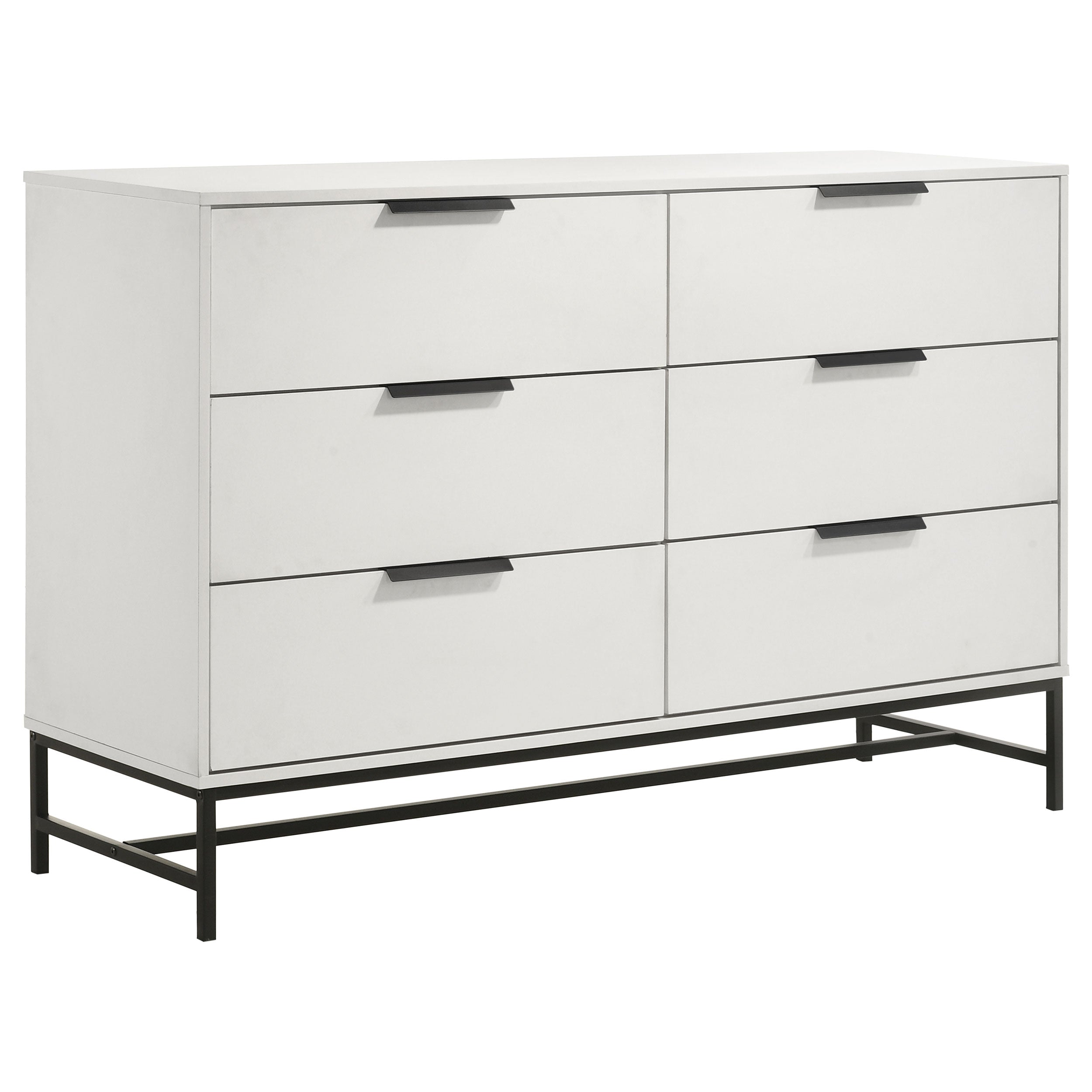 Best Furniture Outlet - Coaster - Sonora 6-drawer Bedroom Dresser White  - 224863