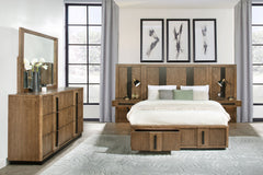 Best Furniture Outlet - Coaster - Terrace 5-piece Eastern King Panel Bedroom Set Ash Brown - 224900KE-S5P