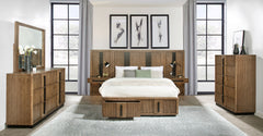 Best Furniture Outlet - Coaster - Terrace 6-piece Queen Panel Bedroom Set Ash Brown - 224900Q-S6P