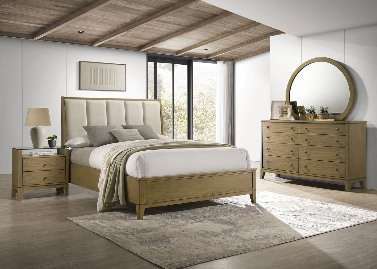 Best Furniture Outlet - Coaster - Granada 4-piece Eastern King Bedroom Set Natural Pine - 224921KE-S4