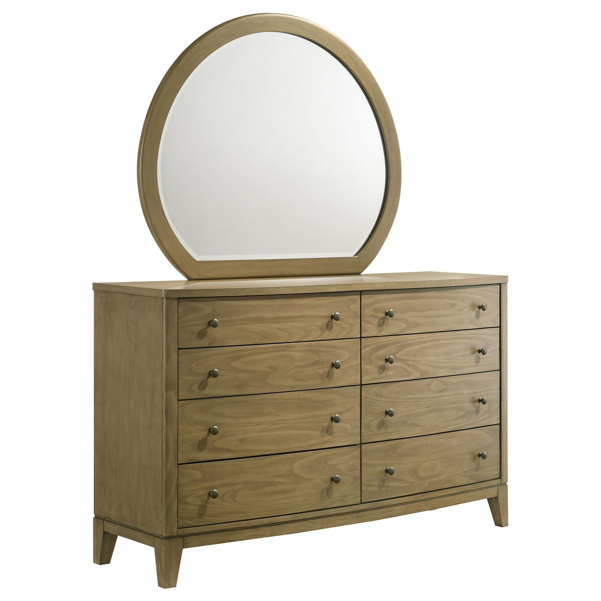 Best Furniture Outlet - Coaster - Granada 8-drawer Dresser and Mirror Natural Pine - 224923M