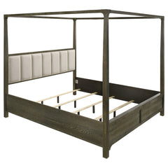 Best Furniture Outlet - Coaster - Gran Park Eastern King Canopy Bed Dark Cocoa - 224931KE