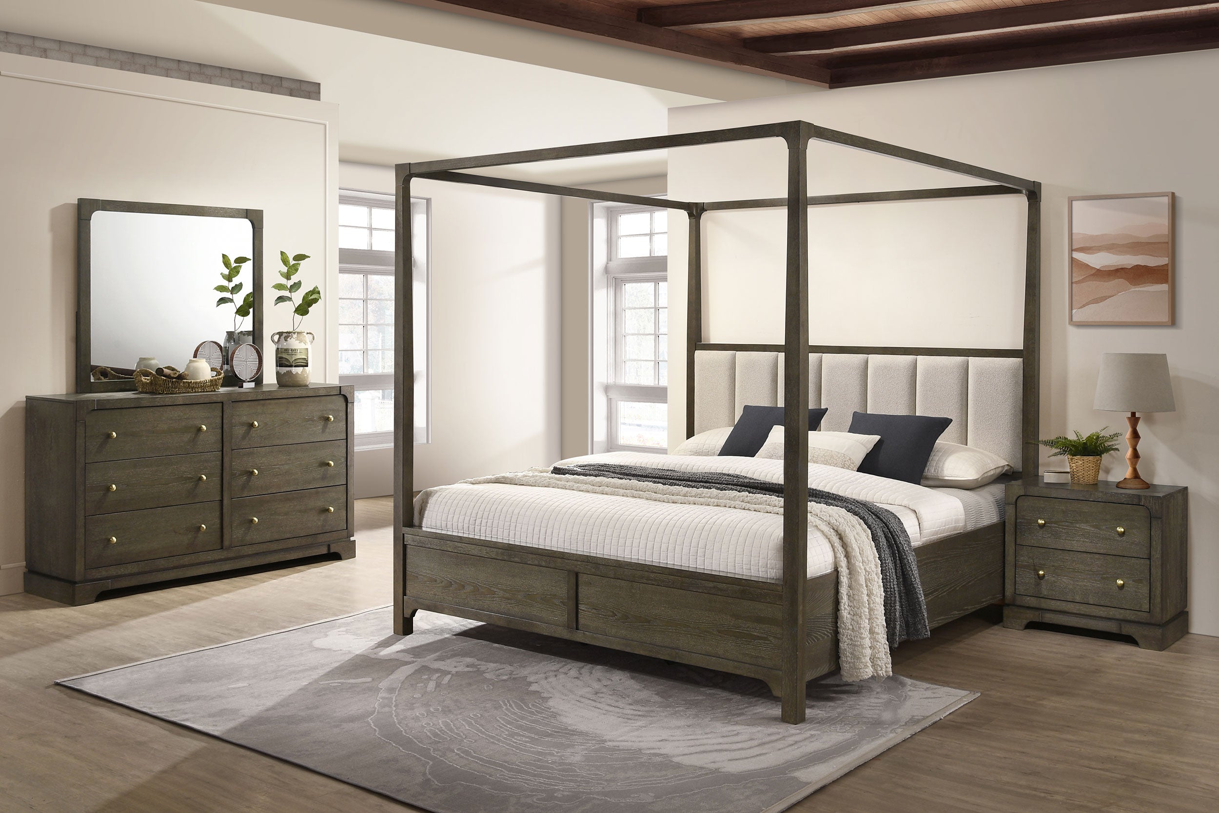 Best Furniture Outlet - Coaster - Gran Park 4-piece Queen Bedroom Set Dark Cocoa - 224931Q-S4