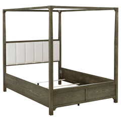 Best Furniture Outlet - Coaster - Gran Park Queen Canopy Bed Dark Cocoa - 224931Q
