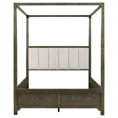 Gran Park Queen Canopy Bed Dark Cocoa