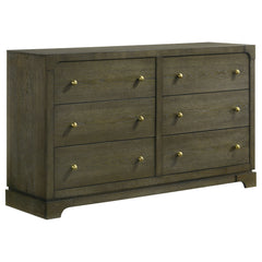 Best Furniture Outlet - Coaster - Gran Park 6-drawer Dresser Cabinet Dark Cocoa - 224933