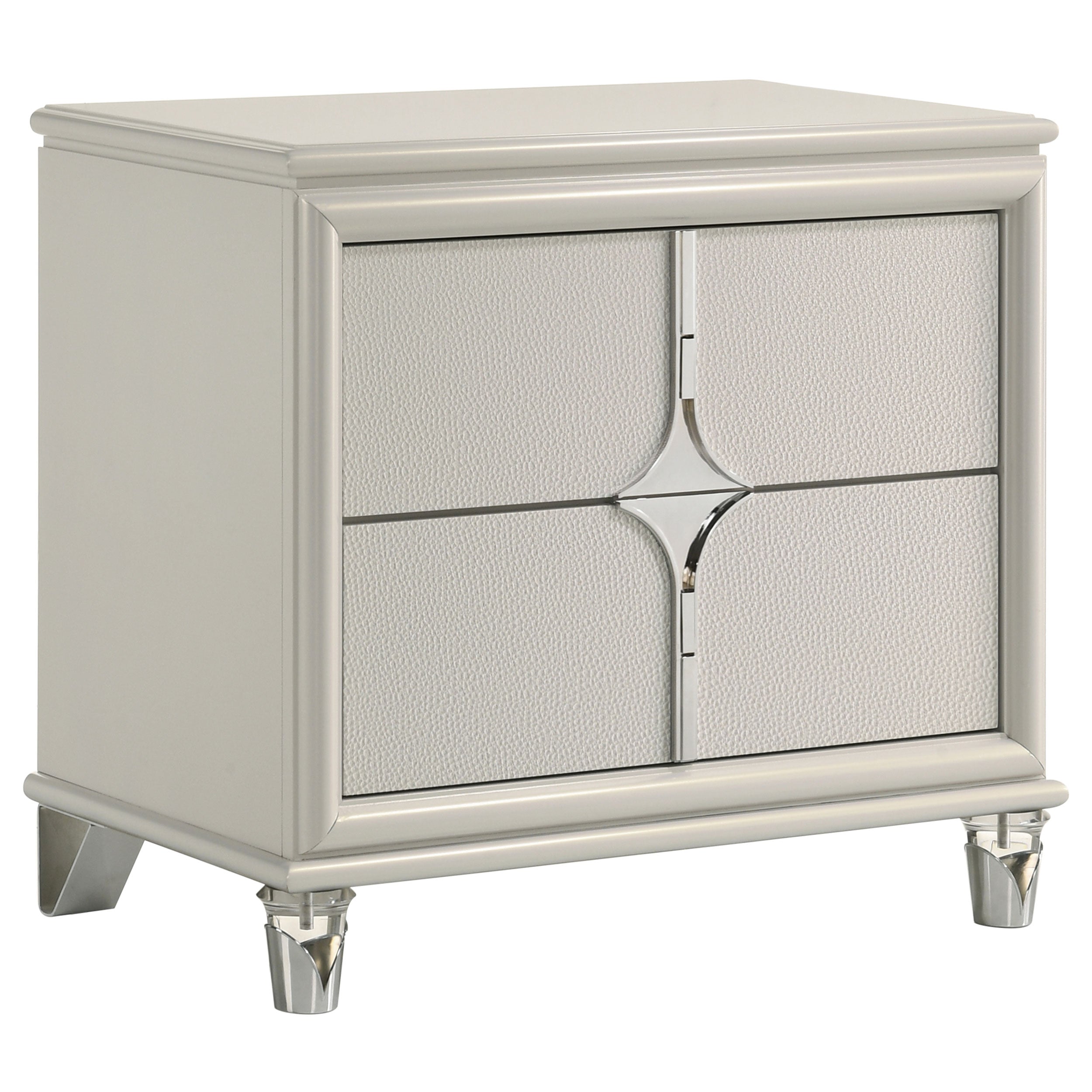 Best Furniture Outlet - Coaster - Olivia 2-drawer Nightstand Bedside Table Pearl White - 224952