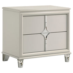 Best Furniture Outlet - Coaster - Olivia 2-drawer Nightstand Bedside Table Pearl White - 224952