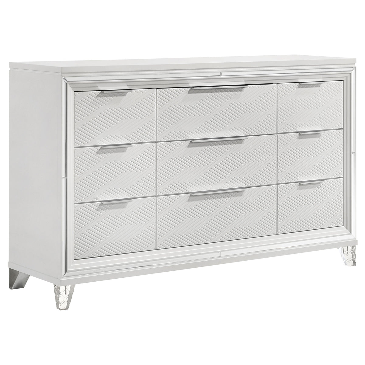 Best Furniture Outlet - Coaster - Marmore 9-drawer Dresser Cabinet White - 224963
