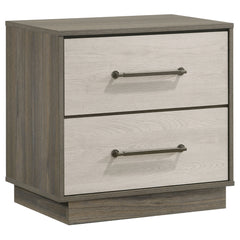 Best Furniture Outlet - Coaster - Fenwick 2-drawer Nightstand Bedside Table Grey Oak - 224982