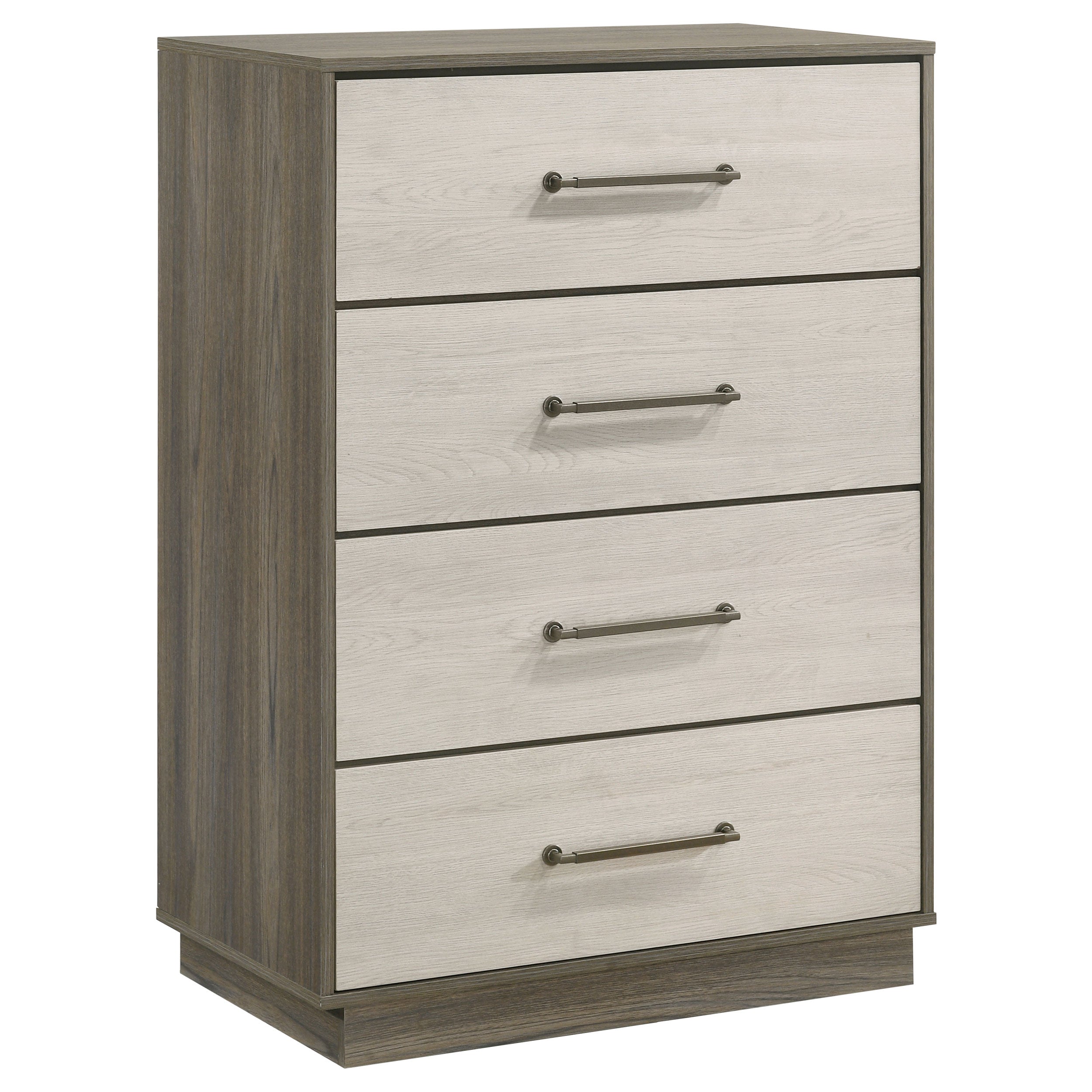 Best Furniture Outlet - Coaster - Fenwick 4-drawer Chest of Drawers Grey Oak - 224985