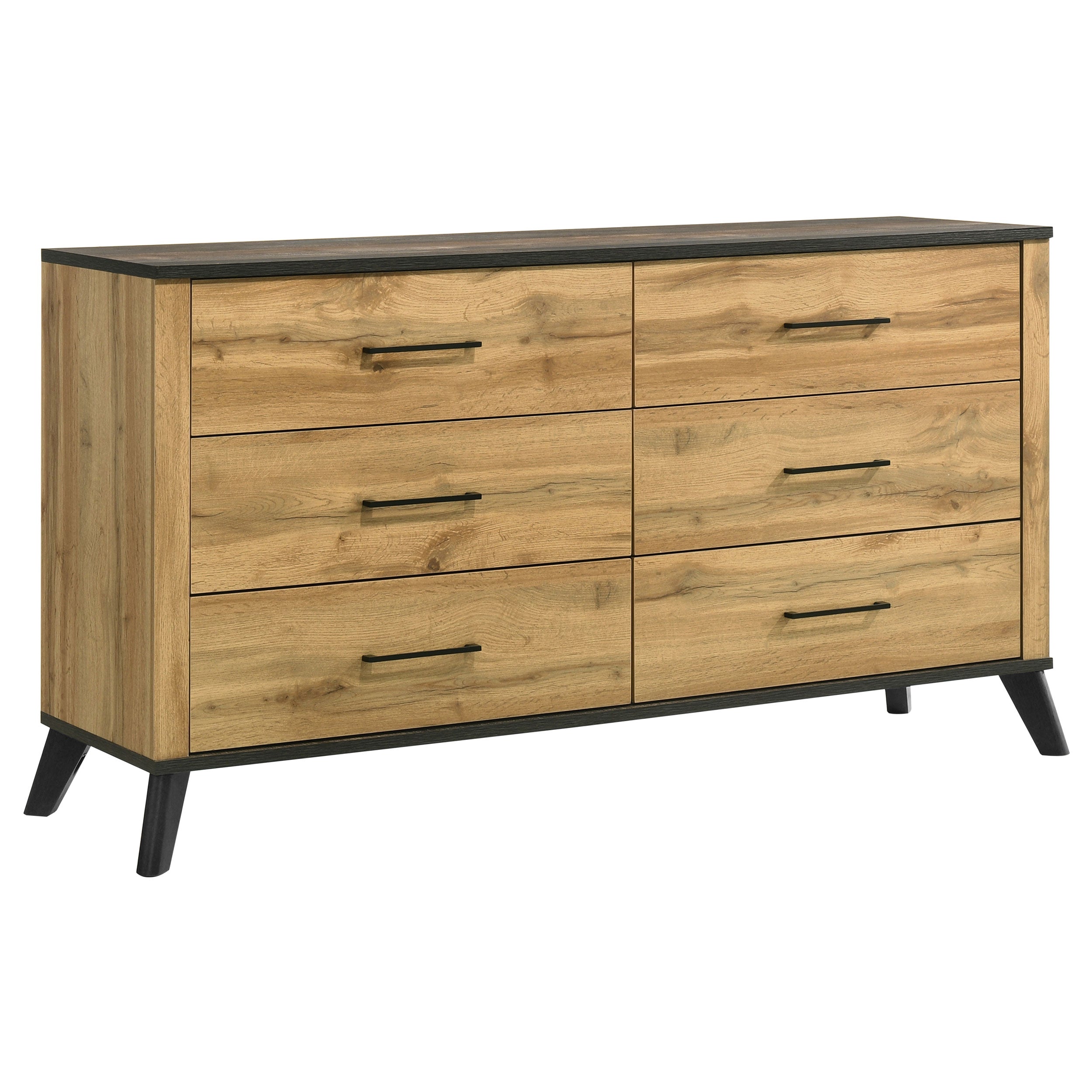 Best Furniture Outlet - Coaster - Kaywood 6-drawer Dresser Cabinet Natural Pine - 225003
