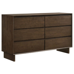 Best Furniture Outlet - Coaster - Glenwood 6-drawer Dresser Cabinet Warm Brown - 225013