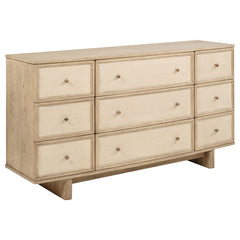 Best Furniture Outlet - Coaster - Kailani 9-drawer Dresser Cabinet Beige Oak - 225043