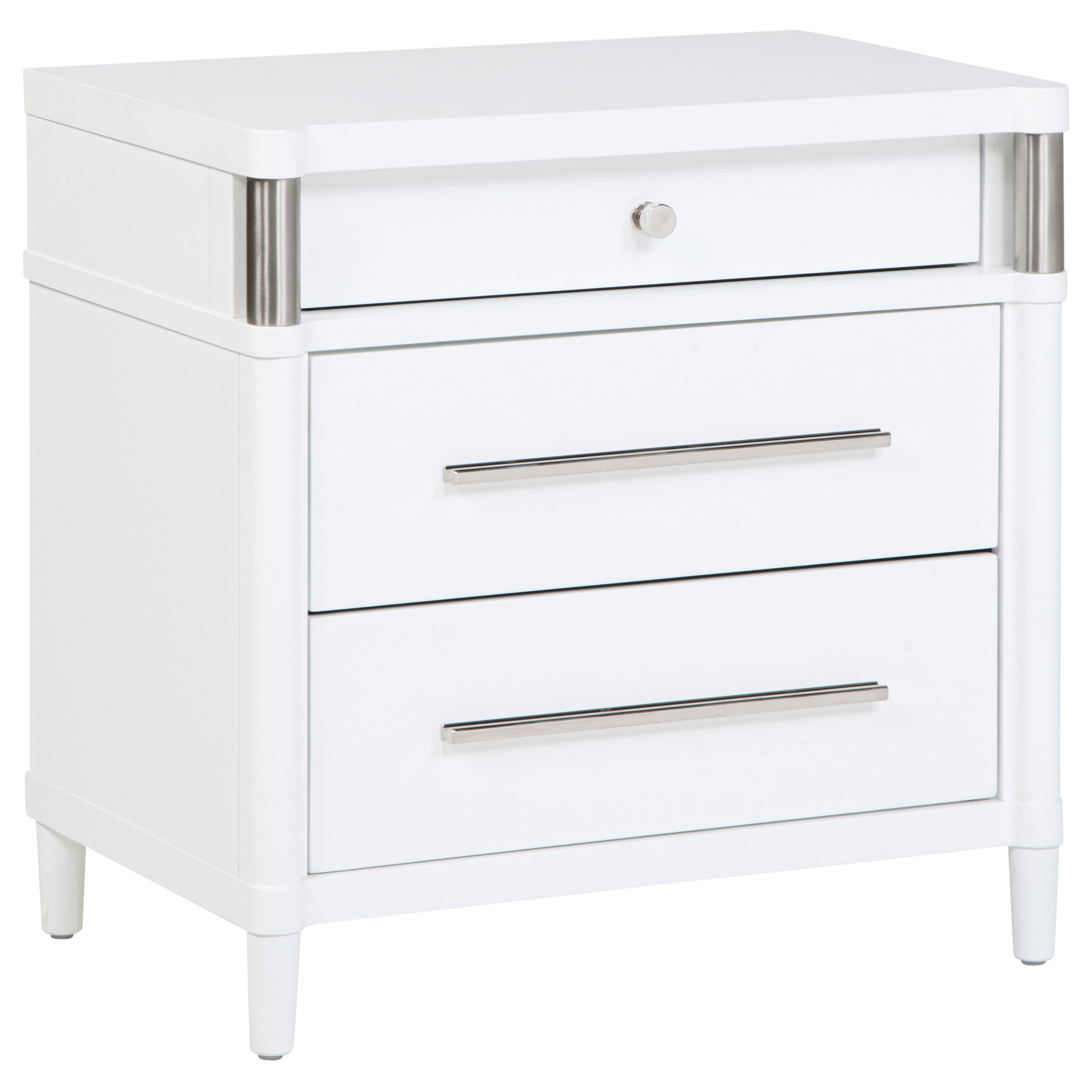 Best Furniture Outlet - Coaster - Gracemont 3-drawer Bedroom Nightstand Bedside Table White - 225072