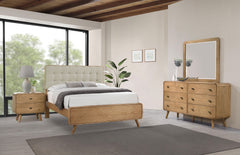 Best Furniture Outlet - Coaster - Robyn 4-piece Eastern King Bedroom Set Light Ash - 225091KE-S4