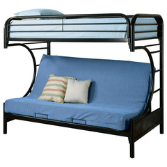 Best Furniture Outlet - Coaster - Montgomery Metal Twin Over Futon Bunk Bed Black - 2253K