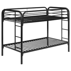 Best Furniture Outlet - Coaster - Morgan Metal Twin Over Twin Bunk Bed Black - 2256K