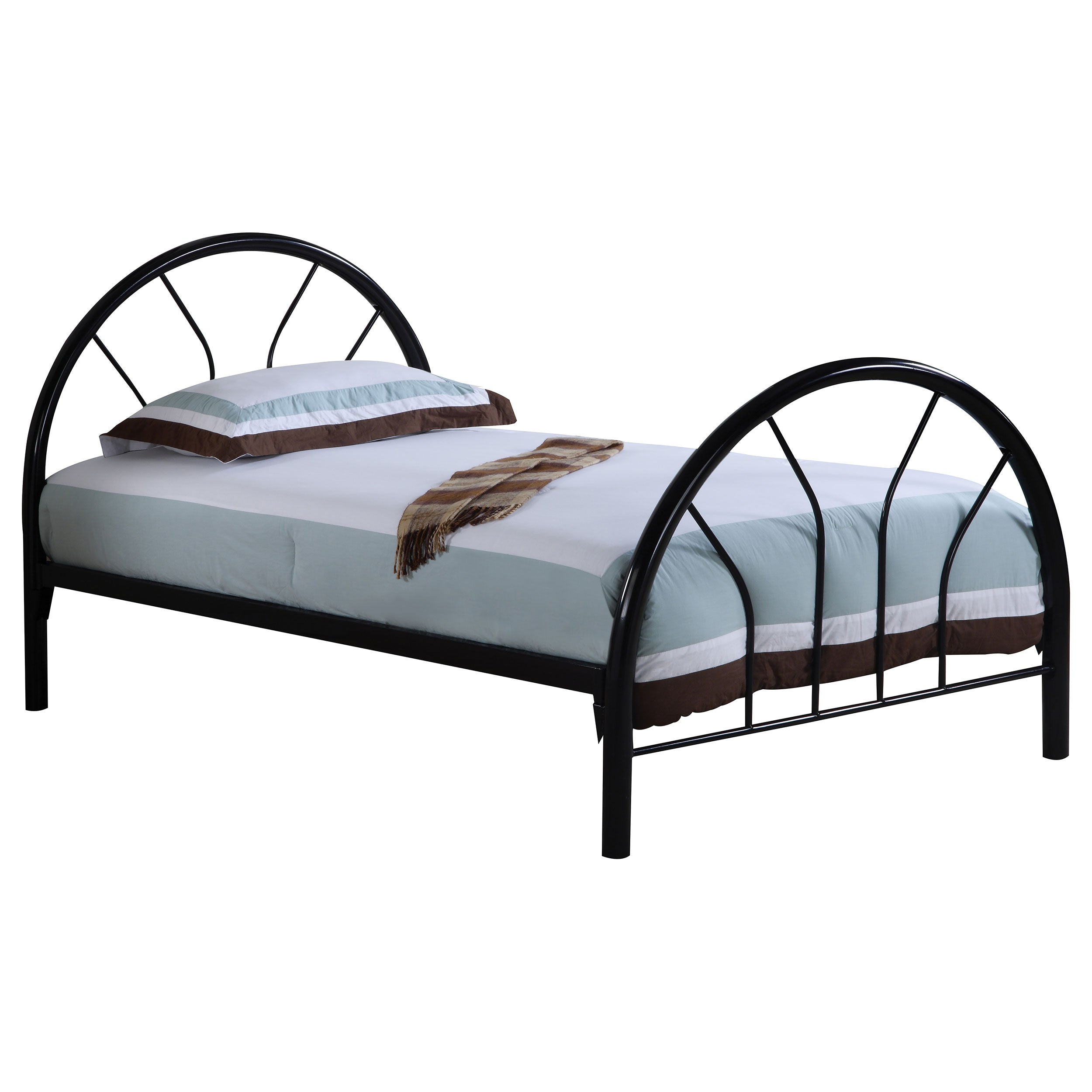 Best Furniture Outlet - Coaster - Marjorie Metal Twin Open Frame Bed Black - 2389B