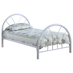 Best Furniture Outlet - Coaster - Marjorie Metal Twin Open Frame Bed White - 2389W
