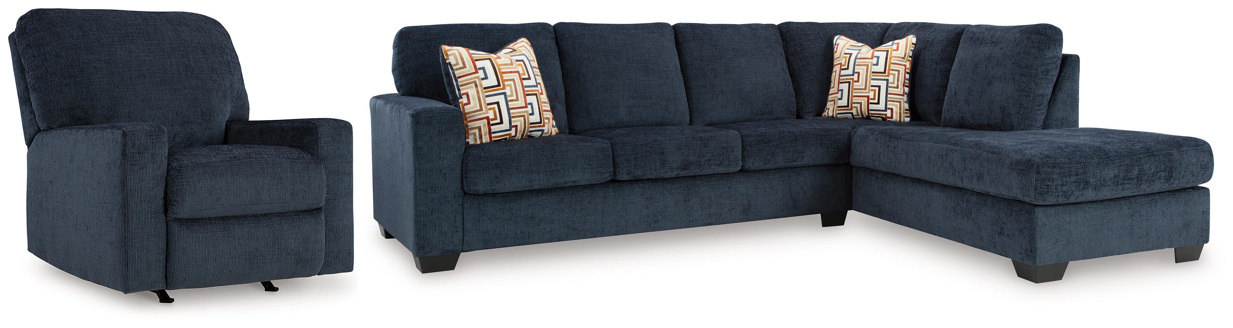 Best Furniture Outlet - Ashley Furniture - Aviemore 2-Piece Sectional and Recliner - 2-Piece Sectional and Recliner - 24303U6