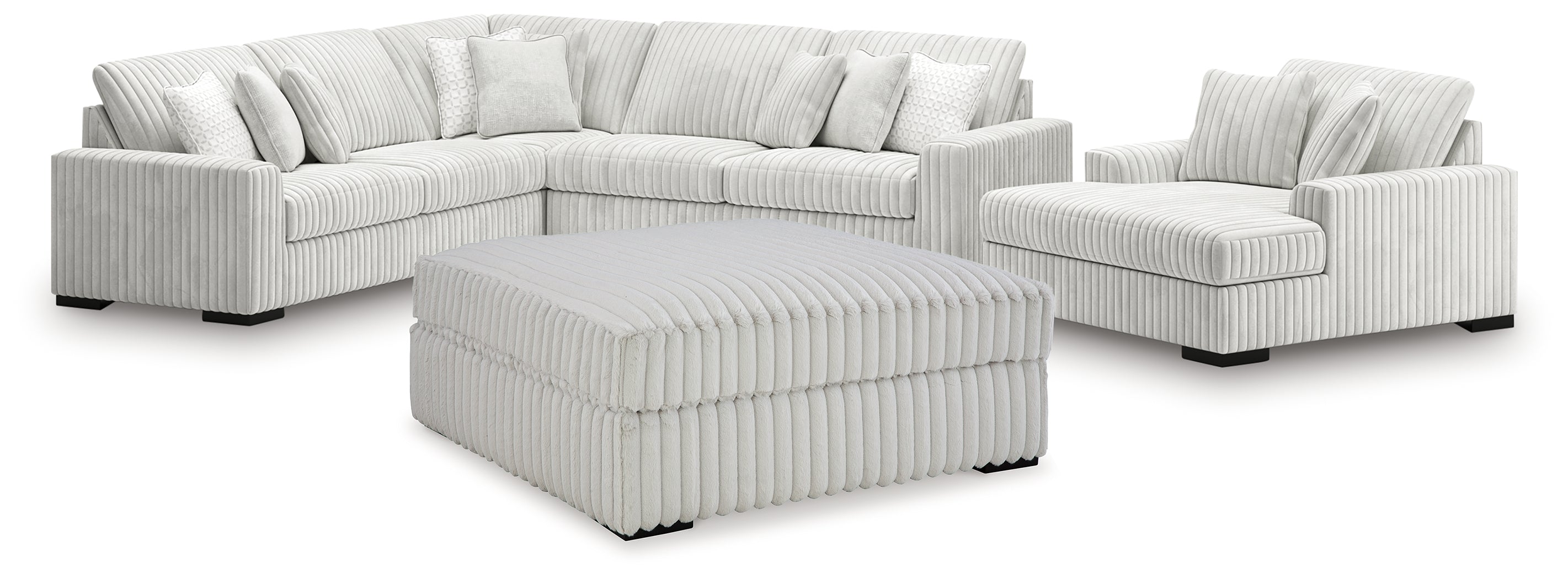 Best Furniture Outlet - Ashley Furniture - Stupendous 4-Piece Sectionals and Ottoman - 4-Piece Sectionals and Ottoman - 25903U5