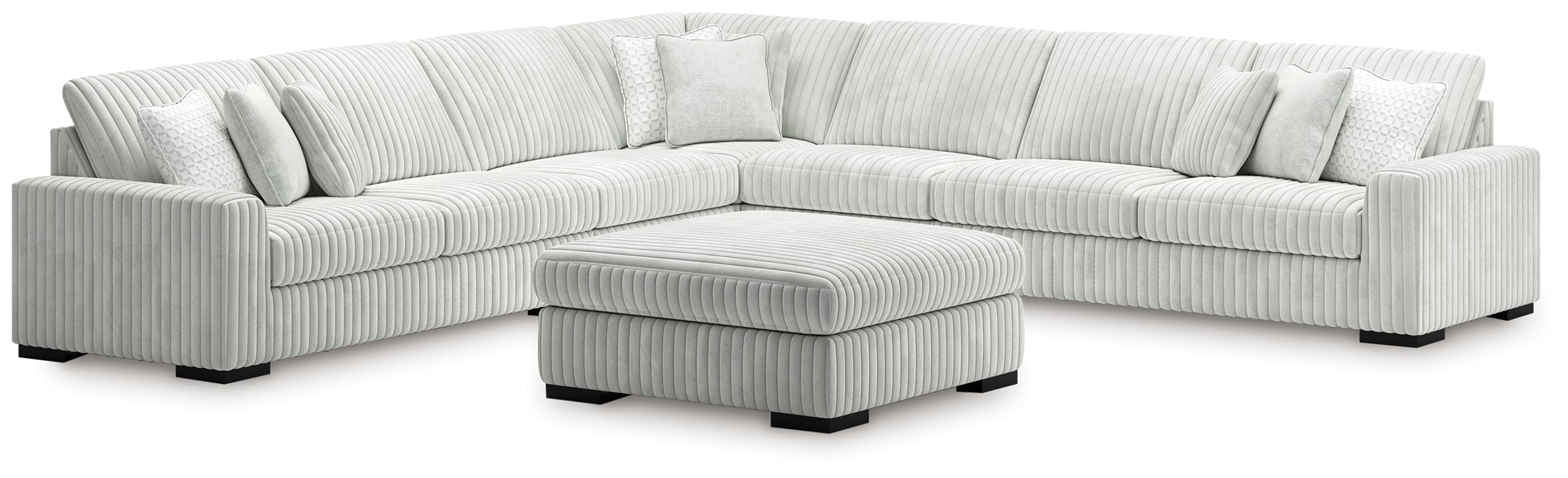 Best Furniture Outlet - Ashley Furniture - Stupendous 5-Piece Sectional and Ottoman - 5-Piece Sectional and Ottoman - 25903U2