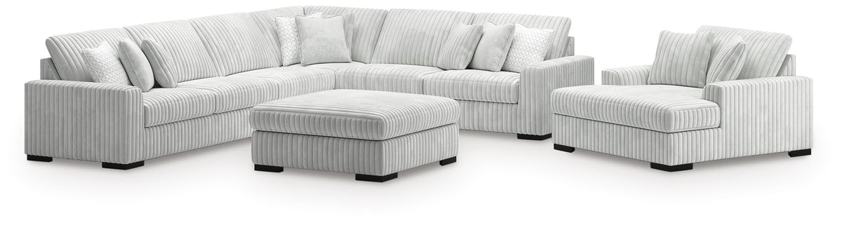 Best Furniture Outlet - Ashley Furniture - Stupendous 4-Piece Sectional, Oversized Chaise and Ottoman - 4-Piece Sectional, Oversized Chaise and Ottoman - 25903U1