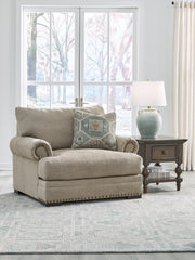 Best Furniture Outlet - Ashley Furniture - Galemore Living Room - Ottoman / Quarry - 2700414