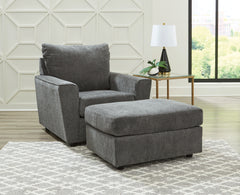 Best Furniture Outlet - Ashley Furniture - Stairatt Chair and Ottoman - Chair and Ottoman - 28502U2