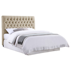Best Furniture Outlet - Coaster - Chloe Upholstered Full Panel Headboard Oatmeal - 300007FB1