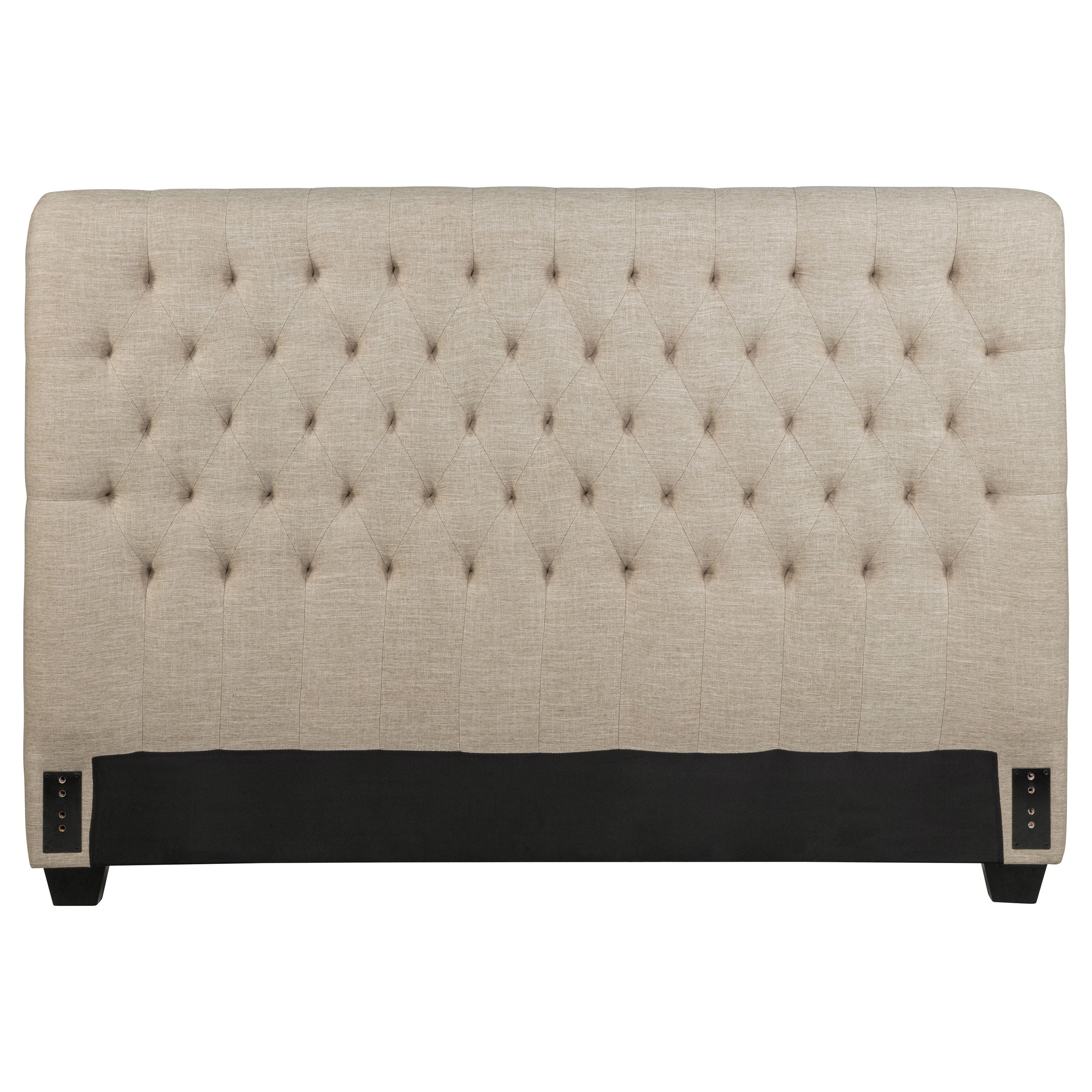 Best Furniture Outlet - Coaster - Chloe Upholstered Queen Panel Headboard Oatmeal - 300007QB1