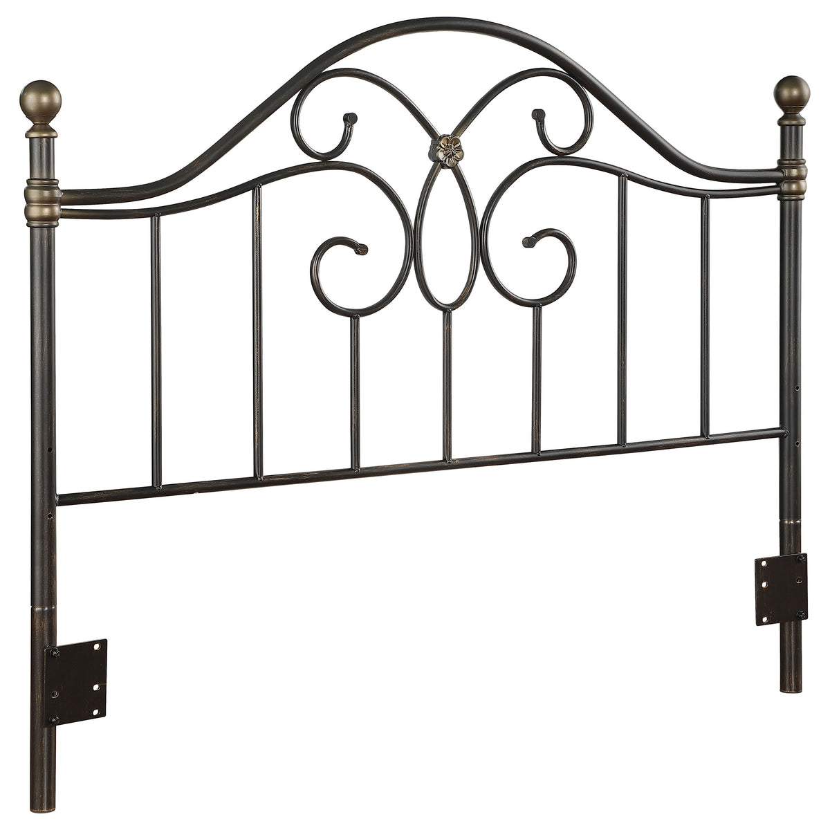 Best Furniture Outlet - Coaster - Bailey Metal Queen or Full Open Frame Headboard Black - 300182QF